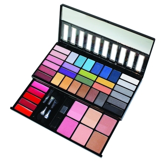 PARISAX Kosmetická paletka s očními stíny, rtěnkami a tvářenkami (41 barev)