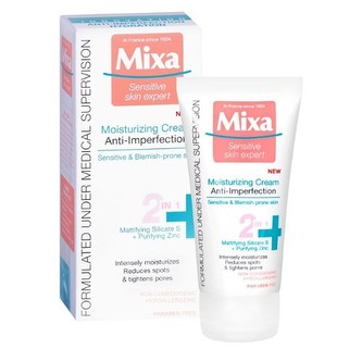 Mixa Hydratační krém 2v1 proti nedokonalostem Sensitive Skin Expert (Anti-Imperfection Moisturizing Cream) 50 ml woman