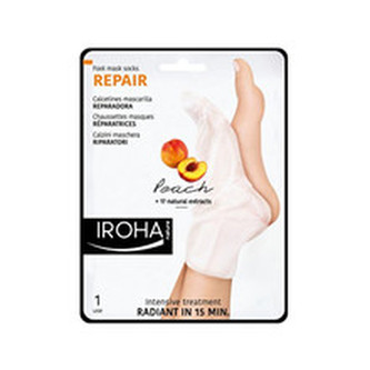 Iroha Regenerační maska na nohy a nehty s broskvovým sérem (Repair Foot Mask Socks Peach) 2 x 9 ml woman