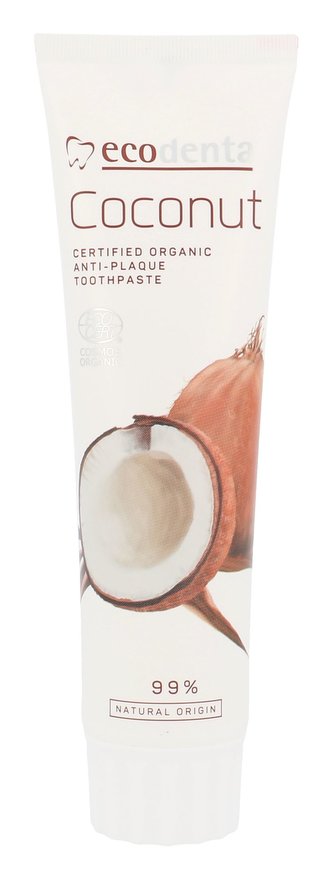 Ecodenta BIO zubní pasta proti zubnímu plaku s kokosovým olejem (Certified Organic Anti-plaque Toothpaste) 100 ml unisex