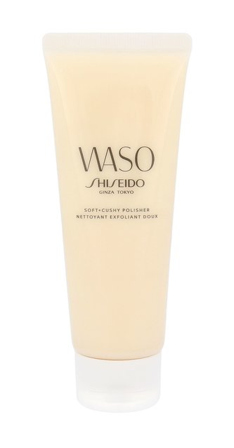 Shiseido Jemný pleťový peeling se sojovým výtažkem Waso (Soft + Cushy Polisher) 75 ml woman