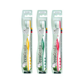 Ecodenta Středně měkký zubní kartáček (Medium-Bristled Toothbrush) 1 ks unisex