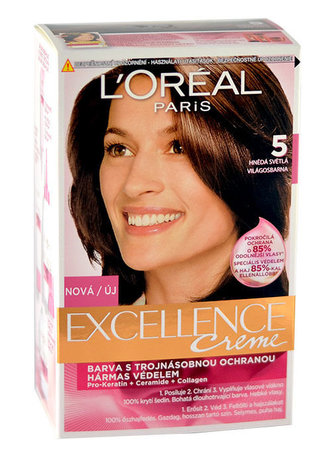L´Oréal Paris Permanentní barva na vlasy Excellence Creme Odstín 5 hnědá světlá woman