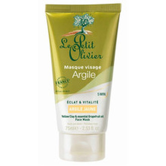Le Petit Olivier Pleťová maska se žlutým jílem a grepovým esenciálním olejem 75 ml woman