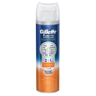 Gillette Pěna na holení 2 v 1 Fusion Proglide Sensitive Activ Sport 250 ml man