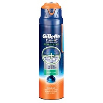 Gillette Gel na holení 2 v 1 Fusion Proglide Sensitive Alpine Clean 170 ml man