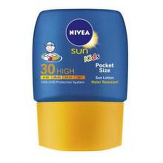 Nivea Dětské kapesní mléko na opalování SPF 30 Sun Kids (Pocket Size Face & Body Milk) 50 ml child