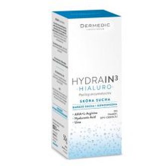 DERMEDIC Enzymatický peeling pro dehydratovanou suchou pleť Hydrain3 Hialuro 50 g unisex