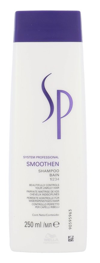 Wella Professionals Šampon pro vyhlazení a zkrocení nepoddajných vlasů (Smoothen Shampoo) Šampon pro vyhlazení a zkrocení nepoddajných vlasů (Smoothen Shampoo) - Objem 250 ml woman