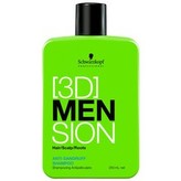 Schwarzkopf Professional Šampon proti lupům pro muže 3D (Anti-Dandruff Shampoo) Šampon proti lupům pro muže 3D (Anti-Dandruff Shampoo) - Objem 1000 ml man