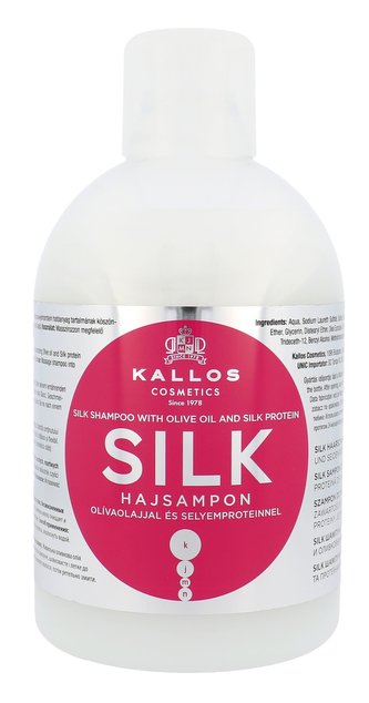Kallos Jemný šampon pro suché a citlivé vlasy (Silk Shampoo) Jemný šampon pro suché a citlivé vlasy (Silk Shampoo) - Objem 1000 ml woman