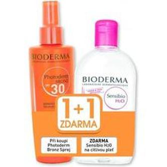 Bioderma PHOTODERM BRONZ SPF 30 + Sensibio H2O Set - Dárková sada 700 ml pro ženy Bioderma PHOTODERM BRONZ SPF 30 + Sensibio H2O Set - Dárková sada 700 ml pro ženy