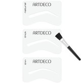 Artdeco Eyebrow Stencils With Brush Applicator - Šablony na obočí se štětečkem pro ženy