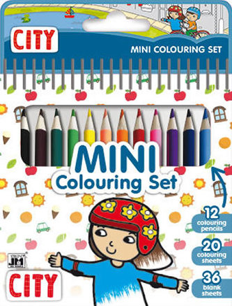 Město - Mini set s pastelkami