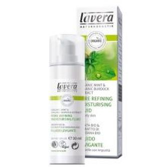 Lavera Zjemňující hydratační fluid pro mastnou pleť ( BIO máta & BIO lopuch ) 30 ml pro ženy