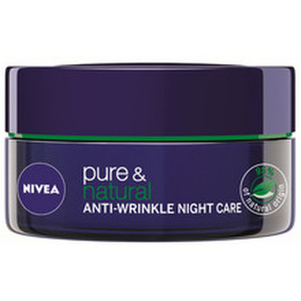 Nivea Pure & Natural - Noční krém proti vráskám 50 ml pro ženy