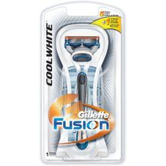 Gillette Fusion Cool White - Holicí strojek pro muže + 1 náhradní hlavice pro muže