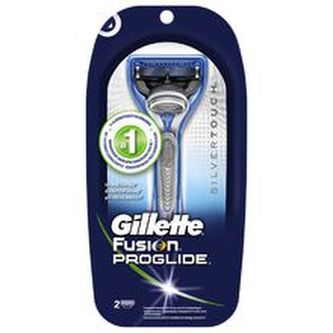 Gillette Fusion Proglide Silver Touch - Holící strojek pro muže + 2 náhradní hlavice pro muže