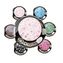 Dermacol Moon Effect Eye Shadow - Oční stíny se třpytivým měsíčním efektem 3 g pro ženy