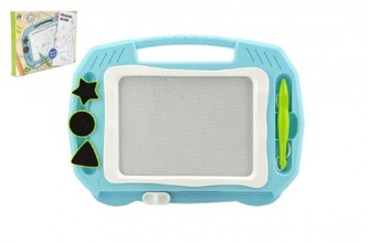 Magnetická tabulka kreslící černobílá plast v krabici 33x24x3cm Magnetická tabulka kreslící černobílá plast v krabici 33x24x3cm