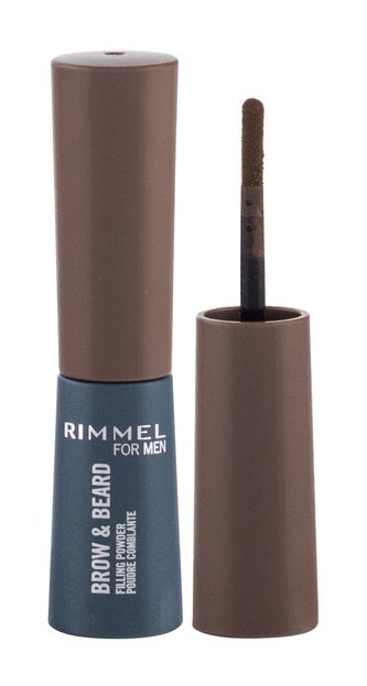 Rimmel London For Men Pudr na obočí Brow & Beard 0,7 g 002 Medium Brown pro muže Rimmel London For Men Pudr na obočí Brow & Beard 0,7 g 002 Medium Brown pro muže