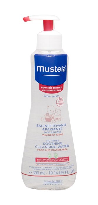 Mustela Bébé Čisticí voda Soothing Cleansing Water 300 ml No-Rinse pro děti Mustela Bébé Čisticí voda Soothing Cleansing Water 300 ml No-Rinse pro děti