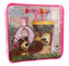 Disney Masha and The Bear toaletní voda 50 ml + kelímek na pití s brčkem + kosmetická taška