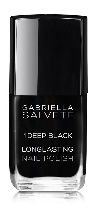 Gabriella Salvete Longlasting Enamel Lak na nehty 11 ml 01 Deep Black pro ženy