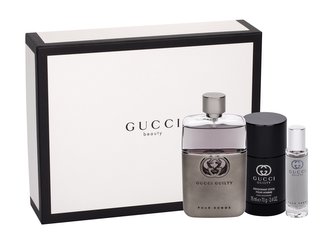Gucci Guilty Pour Homme toaletní voda 90 ml + deostick 75 ml + toaletní voda 15 ml