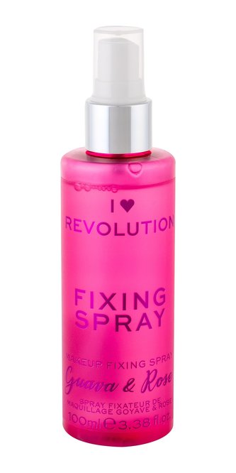 Makeup Revolution London I Heart Revolution Fixátor makeupu Fixing Spray 100 ml Guava & Rose pro ženy
