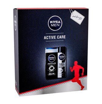 Nivea Men Active Clean sprchový gel 250 ml + antiperspirant Men Invisible Black & White Original 150 ml