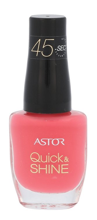 ASTOR Quick & Shine Lak na nehty 8 ml 612 Package It Pink pro ženy
