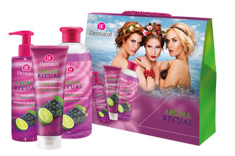 Dermacol Aroma Ritual pěna do koupele 500 ml + sprchový gel 250 ml + tekuté mýdlo 250 ml