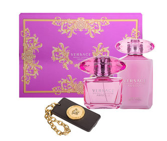 Versace Bright Crystal parfémovaná voda 90 ml + tělové mléko 100 ml + visačka na zavazadla