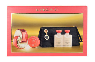 Bvlgari Omnia Coral toaletní voda 65 ml + tělové mléko 2x 40 ml + mýdlo 50 g + kosmetická taška