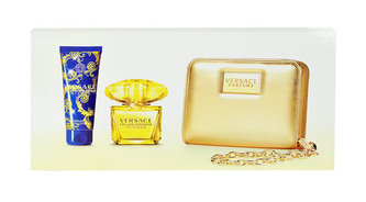 Versace Yellow Diamond parfémovaná voda 90 ml + tělové mléko 100 ml + peněženka