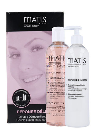 Matis Réponse Délicate čisticí mléko Réponse Délicate 400 ml + čisticí voda z lipového květu Réponse Délicate 400 ml