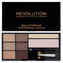 Makeup Revolution London Ultra Brow Palette Set a paletka na obočí 18,98 g Fair To Medium pro ženy