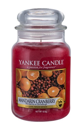 Yankee Candle Aromatická svíčka velká Mandarinka a brusinka (Mandarin Cranberry) 623 g unisex