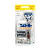 Gillette Holicí strojek pro citlivou pleť Skinguard Sensitive + náhradní hlavice 3 ks man