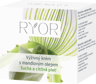 RYOR Výživný krém s mandlovým olejem pro suchou a citlivou pleť 50 ml woman