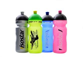 Isostar cyklistická lahev 650ml bidon - since 1977 růžový