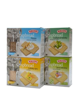 Knuspi crispbread 150 g - jarní zelenina Knuspi crispbread 150 g - jarní zelenina
