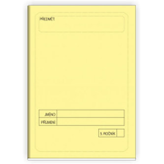Školní sešit 5. ročník (žlutý)