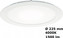 ZOE tenký zapuštěný downlight 210 1500lm 18W 4000K IP44
