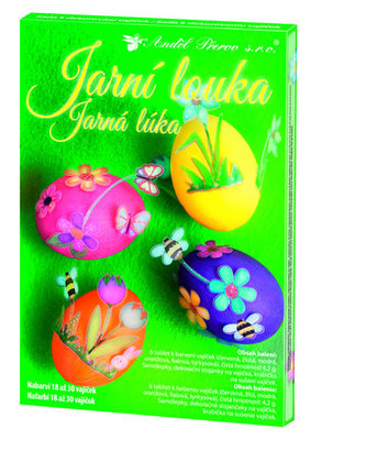 Sada k dekorování vajíček - jarní louka