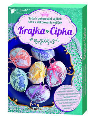 Sada k dekorování vajíček - krajka