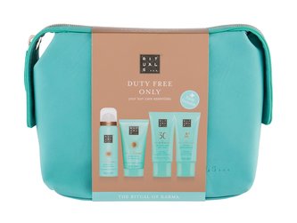 Rituals The Ritual Of Karma opalovací krém na obličej SPF50 50 ml + sprchová pěna 50 ml + sprchový peeling 70 ml + mléko po opalování 50 ml + kosmetická taška