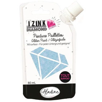 Diamantová barva IZINK Diamond 24 CARATS - světle modrá, 80 ml