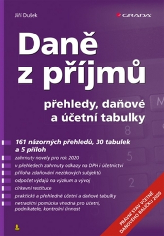 Daně z příjmů 2020 - přehledy, daňové a účetní tabulky